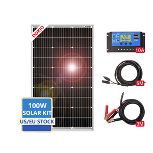 Kit de panneaux solaires monocristallins <span class=keywords><strong>DOKIO</strong></span> 100W 200W <span class=keywords><strong>300W</strong></span> 400W pour camping-car/camping-car/caravane Charge 12V - Product Image 1
