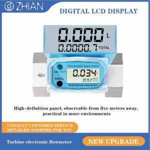 Compteur de débit électronique numérique instantané et cumulatif pour eau et essence, 1/1,5/2 pouces - Product Image 4