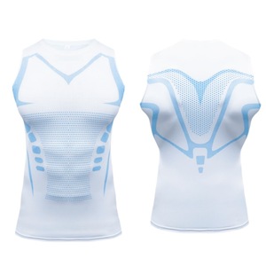 <b>Mens</b> Performance Compression Tank Tops Ultra Compressive Moisture-Wicking, Breathable Quick-Dry <b>Base</b> <b>Layer</b> Sleeveless Vest - Product Image 4