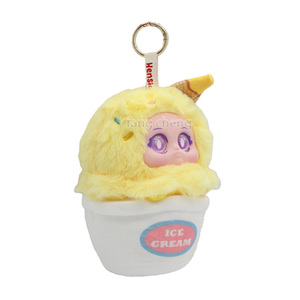 Porte-clés en peluche exquis et adorable en forme de crème glacée, figurines de boîte mystère et jouets Gachapon, cadeau de 100-120 mm - Product Image 6