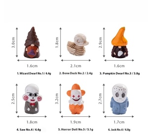 Nouveau personnage d'horreur <span class=keywords><strong>nain</strong></span> assistant squelette canard Clown résine artisanat table Halloween ornement - Product Image 6