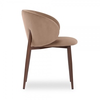 Chaise de salle à manger moderne et durable en velours avec pieds en métal pour la maison, les bars, les hôtels et les restaurants – Vente en gros Chine