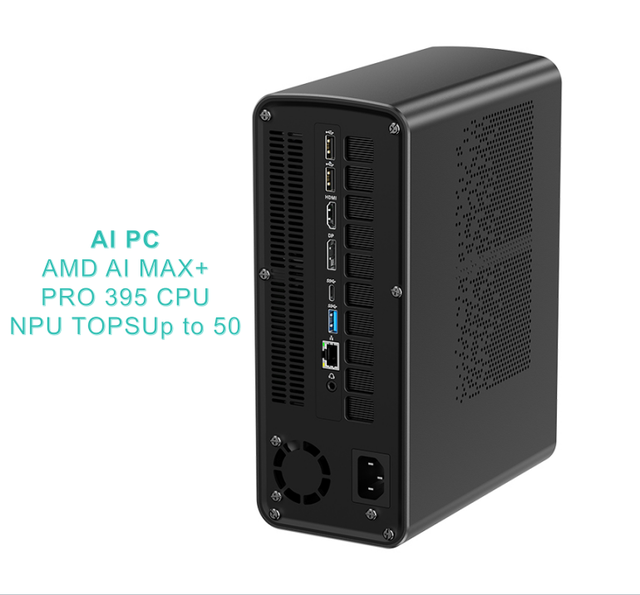 Zkmagic AMD Ryzen AI MAX+ PRO 395 Portable AI Mini PC 2TB M.2 Developer Kit for AI Prototyping & Field Deployment Windows/Linux