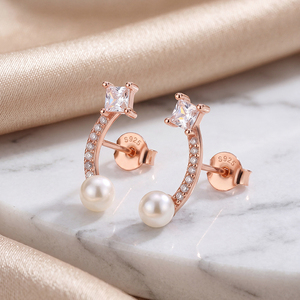 Shell Pearl Necklace S925 <b>Silver</b> Gold Plated Minimalist Pendant Jewelry for Women Elegant Bridal Wedding Anniversary Gift - Product Image 4