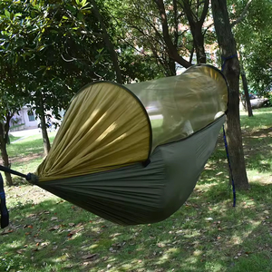 Hamaca Doble Portátil para Acampar al Aire Libre, Cama de Campaña con Apertura Rápida Automática, Mosquitera, Poliamida, Capacidad de Peso de 300 kg - Product Image 5