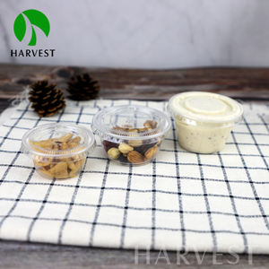 แก้วใส่สลัดแบบใส่กลับบ้าน,ถ้วยซอสอาหารสำเร็จรูปพลาสติกใส2ออนซ์พร้อมฝาปิด - Product Image 5