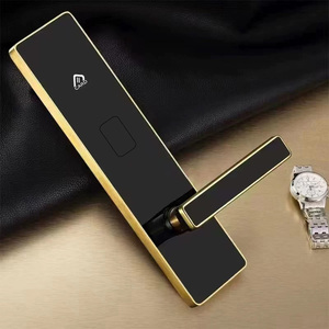 Modern Golden Stainless Steel RFID Smart Lock for Wood Doors Hotel Software Cloud Storage T57 <b>Access</b> <b>Control</b> <b>Card</b> System S1 Gold - Product Image 3