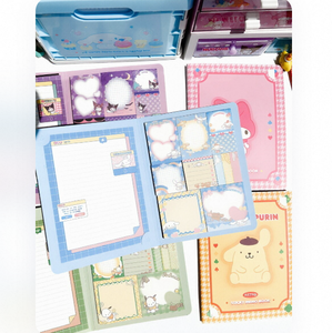 Bloc-notes autocollants Sanrio, notes adhésives, bloc-notes mignon, papier non-adhésif, papeterie pour filles, enfants, école, <span class=keywords><strong>bureau</strong></span> - Product Image 1