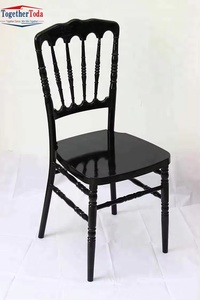 Chaise Napoléon en bois massif, style européen et américain, empilable, pour banquet, luxe léger, pour hôtel et salle à manger - Product Image 5