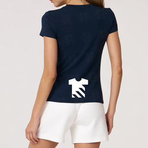 เสื้อยืดออกกำลังกายผ้าคอตตอนผสมสแปนเด็กซ์ 95% 5% ทรงเข้ารูปสำหรับผู้หญิง น้ำหนัก 200 กรัม พิมพ์ลายตามสั่ง ลดราคาพิเศษช่วงซัมเมอร์ - Product Image 3