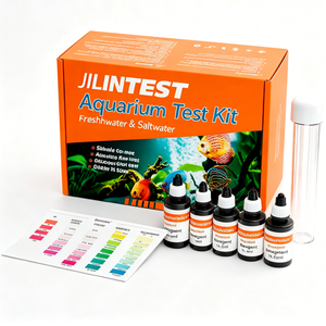 Kit de Prueba de Agua para <span class=keywords><strong>Acuario</strong></span> 5 en 1 con Reactivo Activo para Amoníaco, pH, PO4, <span class=keywords><strong>NO3</strong></span>, <span class=keywords><strong>NO2</strong></span> - Product Image 2