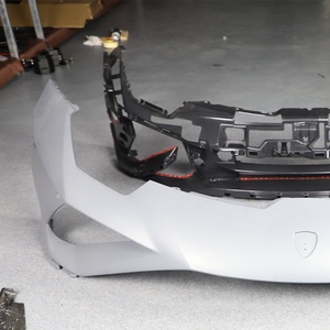 Nouveau pare-chocs avant moulé par injection en fibre de carbone sèche 2014-2023, lèvre avant neuve compatible avec Lamborghini Huracan LP580/610 EVO - Product Image 4
