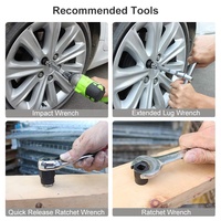 Lot de 10 outils de démontage d'écrous de roue automobile, jeu de douilles torsadées et extracteur de vis pour roues de voiture