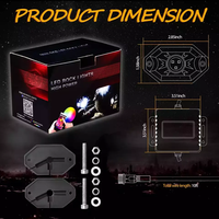 Promotion 12v 24v Auto Underbody Rock Pod 4/6/8/12 Pods Rgb Pods Led Rock Light Kit pour camions voiture