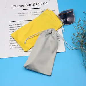 נרתיק למשקפי שמש עם הדפס לוגו בהתאמה אישית, משקפי שמש זולים, בד רך מיקרופייבר, אריזה - Product Image 3