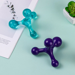 Mini bola de masaje de tres puntos, masajeador de acupresión para cuello, espalda, cintura, piernas, relajación muscular, alivio del dolor - Product Image 3