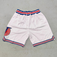 Mode décontractée personnalisée streetwear maille de retour en polyester broderie short de basket-ball pour hommes