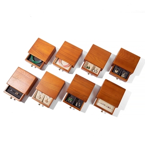 Boîte de rangement à bijoux en bois de noyer de haute qualité, boîte à bijoux, support pour emballage de bijoux en gros, cadeau - Product Image 2