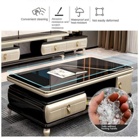 Ensemble de meuble TV et table basse de style nordique moderne, design tendance, prix d'usine, prix bas, pour salon