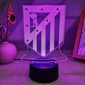 <strong>Football</strong> Club Standard Modern Bedroom Creative USB Desk Lamp Festival Gift <strong>Football</strong> 3D Night <strong>Light</strong> - Product Image 1
