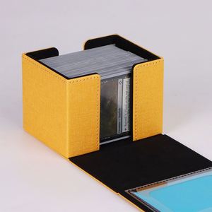 Boîte à cartes magnétique de luxe en cuir PU avec ouverture supérieure et fermeture sécurisée pour collection de cartes à collectionner - Product Image 2