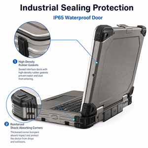 Ordinateur portable robuste à grand écran de 17,3 pouces, Intel Core i9 i7 13e génération, ordinateur industriel avec GPU dédié, lisible en plein soleil, ordinateur portable d'extérieur - Product Image 3