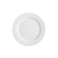 Groothandel Aanpasbare Logo Westerse Restaurant Serveerschotels 10/12 inch Wit Keramiek voor Bruiloften in Bulk