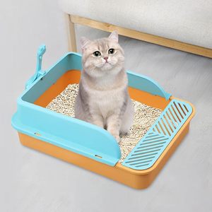 Toilette per Gatti Semi-Chiusa all'Ingrosso, Carina, Rimovibile, Deodorante, con Recinzione Alta, Lettiera per Gatti - Product Image 5