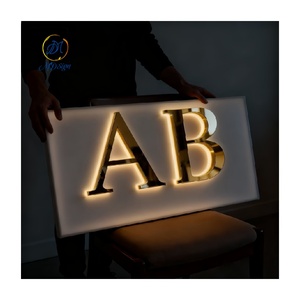 Cao Sáng Ngoài Trời backlit <span class=keywords><strong>Led</strong></span> kênh thư cửa hàng tên bảng hiệu cửa hàng biểu tượng 3D dẫn đăng ký cho Salon cắt tóc dấu hiệu kinh doanh - Product Image 1