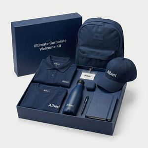 2026 Minimalist Custom Corporate Gift <b>Set</b> Onboard Souvenir A5 <b>Notebook</b> Journal Keychain Ball Point <b>Pen</b> Corporate OEM Gift Box - Product Image 2