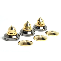 Kaki Kerucut Audio dari Baja Tahan Karat yang Diproses dengan CNC Presisi dengan Peredam Getaran untuk Sistem HiFi dan Optimalisasi Akustik.