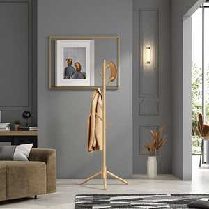 Meilleur porte-manteau en bois OEM Mobilier d'entrée sur pied Rangement pour la maison Articles ménagers de bricolage pour l'organisation des outils du salon - Product Image 2