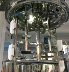 Homogénéisateur émulsifiant sous vide à levage hydraulique 100L pour crème cosmétique, lotion, gel, cuve de mélange homogénéisatrice à cisaillement élevé - Product Image 5
