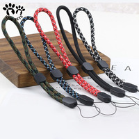 Petite sangle de lanière de poignet de bracelet/lanière de porte-clés personnalisée d'usine/lanière courte de corde ronde lanière personnalisée pour le téléphone de clés