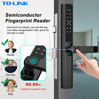 Cerradura Electrónica Inteligente para Puerta Corredera de Aluminio, con Huella Dactilar, IP65 Impermeable, Código Digital, Ttlock, Bluetooth, Tuya, Wifi, Diseño Delgado