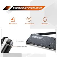 Porte-bagages universel robuste d'une capacité de 100 lb pour barres de toit en aluminium pour barres transversales rondes/carrées/aérodynamiques-Pièces détachées automobiles