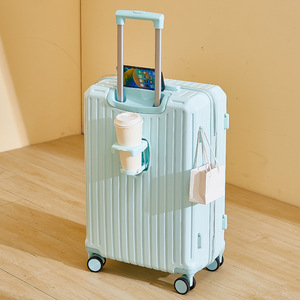 Valise multifonctionnelle 20 pouces pour femme, valise à roulettes, valise de <span class=keywords><strong>voyage</strong></span> 24 pouces pour homme avec serrure à code - Product Image 4