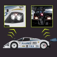 Rlaarlo AK-787 1/10 4WD Supercar RC en métal 100KM/H Moteur sans balais 80A ESC Châssis en aluminium Voiture de course sur route haute vitesse