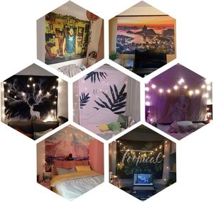 Tapisserie murale personnalisée à prix abordable avec logo imprimé, en tissu polyester, motif Mandala, couverture tissée sur mesure - Product Image 5
