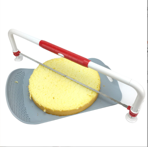 อุปกรณ์ทำขนมขายตรงจากโรงงาน: เลื่อยตัดเค้กสแตนเลสปรับระดับได้, ที่ตัดลวดเหล็กแบบฟัน, สำหรับตัดชั้นขนมปัง - Product Image 5