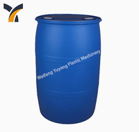 Machine de moulage par extrusion-soufflage pour barils en plastique HDPE de 160 L, produisant des produits bien formés sans défauts et à paroi épaisse.