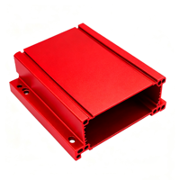 Boîtier en aluminium extrudé sur mesure, profilé en aluminium OEM, boîtier de circuit imprimé, découpe CNC, taraudage, coque électronique pour dispositif industriel