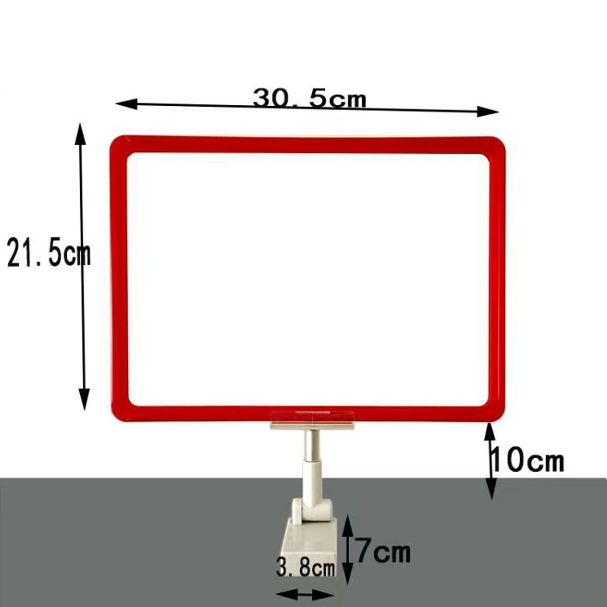 Cadre A4 rouge avec clip