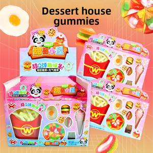 המבורגר סוכריות גומי לילדים המבורגר וביצה להעמיד פנים לשחק צעצועים פירותי בטעם פירות סיטוני חטיפים - Product Image 2