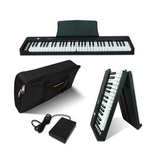 <span class=keywords><strong>Piano</strong></span> numérique pliable à 61 touches, portable, intelligent, MIDI USB, Bluetooth, pour l'apprentissage musical des étudiants, 8610 - Product Image 5