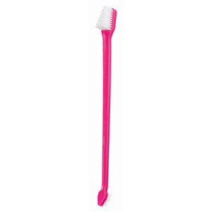 Cepillo de dientes doble de 23 cm, herramienta de aseo de plástico para perros y gatos - Product Image 1