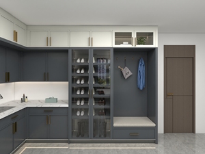 Armoires intégrées contemporaines autoportantes haut de gamme pour les espaces multifonctionnels dans la cuisine, la blanchisserie et les hôtels - Product Image 2
