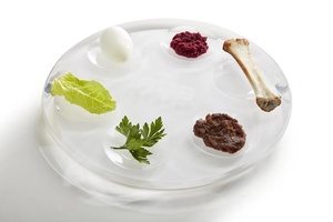 Plateau <span class=keywords><strong>de</strong></span> Seder en acrylique Judaica décoratif, fait main, personnalisable, écologique, blanc ou argenté, élégant plateau <span class=keywords><strong>de</strong></span> service - Product Image 5