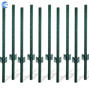 金属tポスト6.5ft/7ft / 8ft/10ftフェンスポストグリーンブラウン亜鉛メッキフェンスポスト - Product Image 6