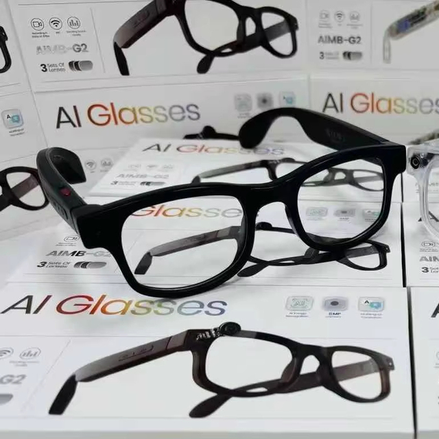 AIMB-G2 AI Smart Glasses with 4K Camera BT Wireless IPX-5 Waterproof Type-C Charging AR Navigation PK M01 PRO